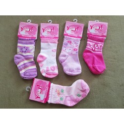 Detské ponožky veľkosť S / 9 až 18 mesiacov GIRL