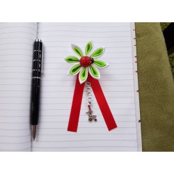 Kvet na kočík (bielo zelený) Lienka červená